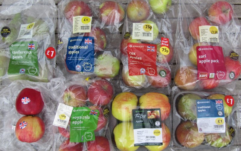 The selection of English Apples and Pears in Morrisons The selection of English Apples and Pears in Morrisons