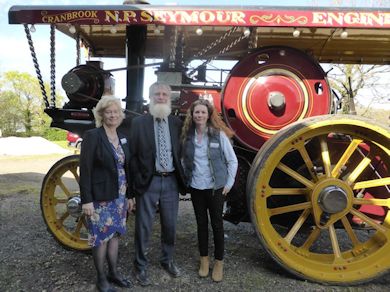 This steam engine belongs to Barbara Seymour
