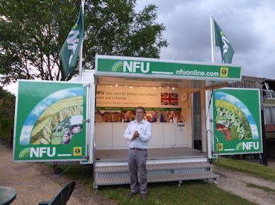 Martin Webber welcomes visitors to Park Farm and introduces Jonathan Duke