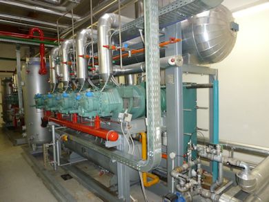 One of the refrigeration units