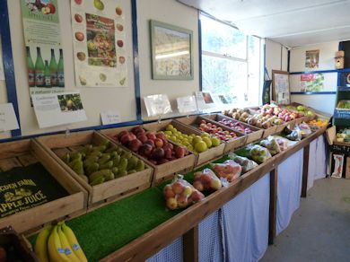 Ringden Farm has a comprehensive display of home grown apples and pears