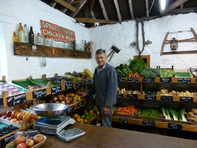 Tim in the Farm Shop at Great Park Farm