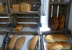 Bread baked on site at Hartley Farm Shop